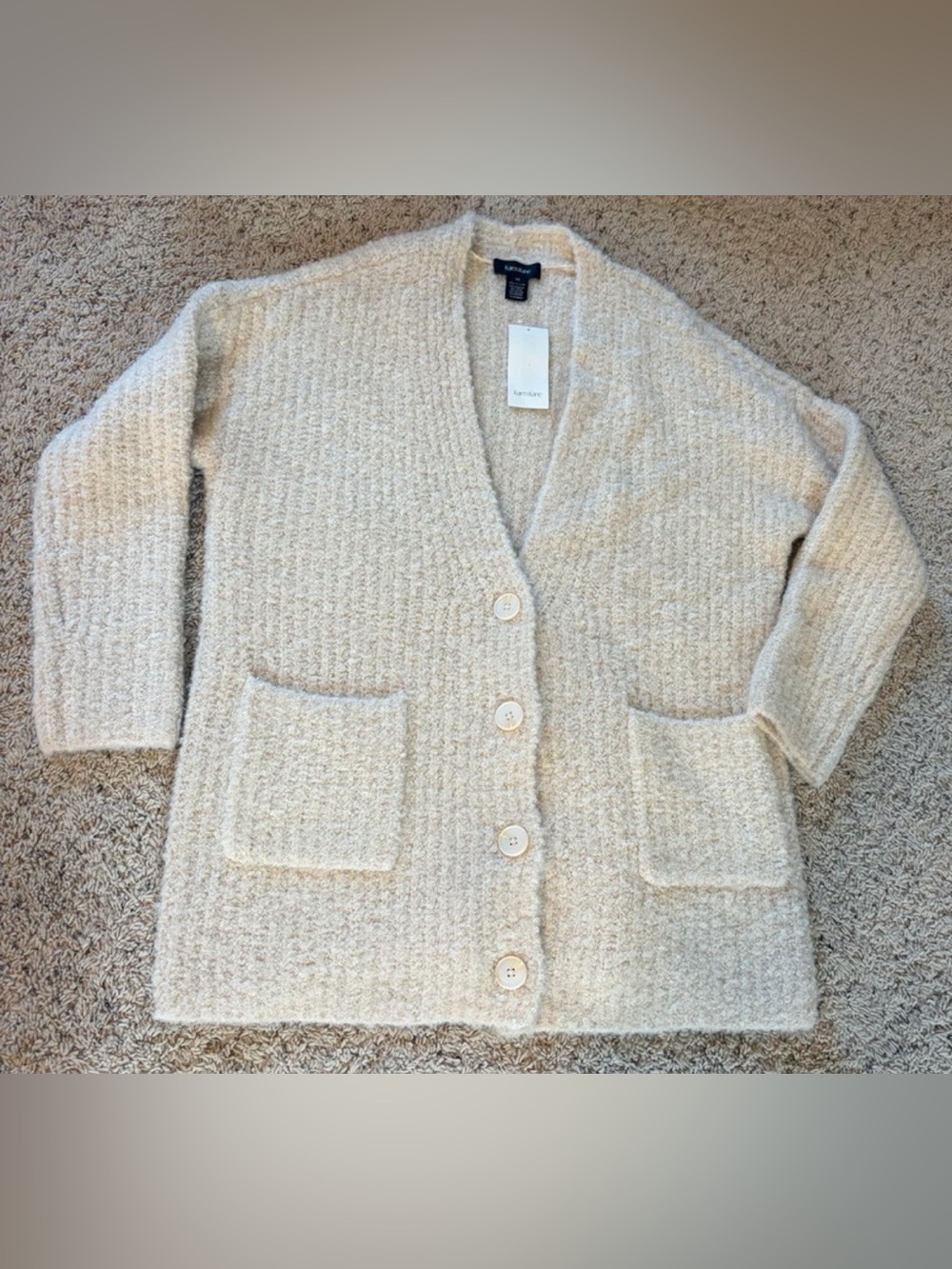Karen Kane Running Wild Grandpa Cardigan Wool Blend